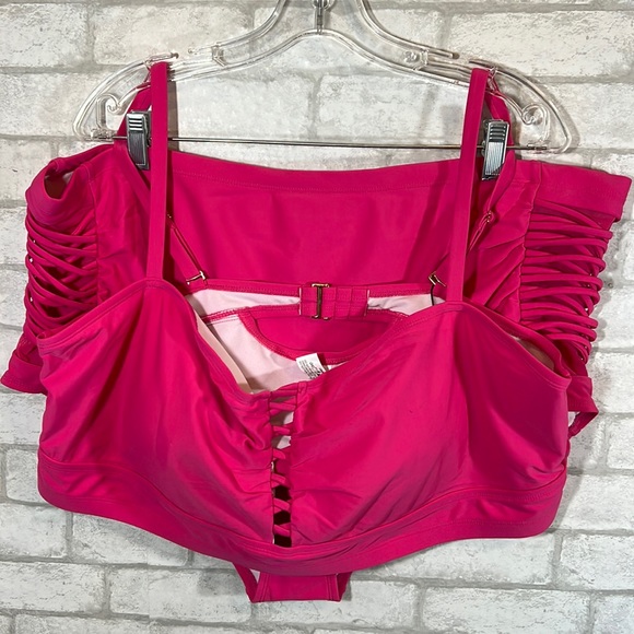 YoMoko plus size high waist bandage retro swimsuit size 4xL - Picture 2 of 16